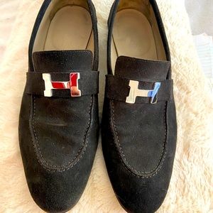 100% Authentic Men’s Cacao Suede Hermès Loafers